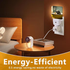 GANTINIR Cute Elephant Take a Bath Night Light, Plug-into African Animal Nightlight White LED Lamp, Energy Efficient Decor Desk Lamp for Bedroom Hallway Stairs Bathroom