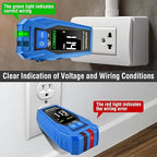 INSTRODOTS Circuit Breaker Finder Tool with Accessories, 90-135V AC Digital Breaker Finder with Integrated GFCI Outlet Tester, Circuit Tracer with Buzzer Alarm & Color Display, Includes Carrying Case