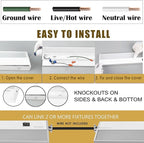 Ansen 2Packs of Under Cabinet Lighting Hardwired, 36in 22W 1426LM Dimmable Led Light for Kitchen/Closet, CRI 92+, R9 90+, 3 Color Temperature, 3000K/4000K/5000K(Warm White, Cool White, Daylight)