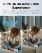 Devo CCAZ10 Security Camera 2K | Indoor &Outdoor|Baby Camera & Pet Monitor | Color Night Vision, 2-Way Audio, Live Stream, Motion Alerts & Notifications White,1 Cam