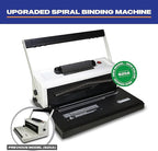 PPE S25A Coilbind Coil Punch & Binding Machine Free Crimper & 8mm Plastic COILS Box of 100pcs