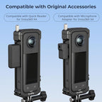 SMALLRIG Cage for Insta360 X4, Aluminum Protective Case for Insta 360 X4 with Silicone Lens Cover, Built-in Cold Shoe and 1/4"-20 Anti-Deflection Threaded Hole - 4278