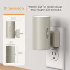 Briignite Night Lights Plug into Wall, Modern LED Night Light Plug in, Dusk to Dawn Sensor, Soft White 3000K, 0-100LM Adjustable Brightness, Dimmable NightLights for Hallway, Bedroom, Stairway, 2 Pack