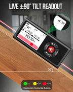 Dual Bilateral Laser Distance Measuring Tool Sturdy Aluminum Casing Laser Tape Measure Distance Measuring Wheel