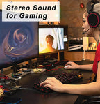 Weatwo 3.5mm Headphone Splitter for PC TRRS Female to TRS Dual Male Jack Y Splitter Aux Cable Headset Audio Adapter Cord for Gaming Headset Headphone Earphone to Dual-Jack PC Desktop Computer Laptop