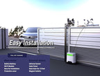Blütezeit 1400lb Sliding Gate Opener, Solar Power | WiFi Control | Built-in Battery Backup, Rack Driven Automatic Slide Gate Motor with Remote Complete Kits (20W Solar Panel & Racks Incl.)