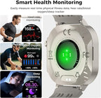 Soudorv Smart Watch, 2026 AMOLED 1.43" Smartwatch for Men Women(Answer/Make Call), 60 Days/130+ Sports/Flashlight, Heart Rate/Sleep Monitor, IP68 Waterproof Fitness Activity Tracker for Android iOS