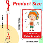 40PCS Autism Communication Cards for Speech Delay Children and Adults Special Needs Visual Aid Language Learning Cue Cards Special Ed Feelings Emotions Flash Cards for Autism Communication