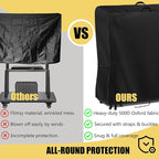 Hdenmist Outdoor TV Cover 44 Inch Weatherproof, Waterproof Outdoor TV Stand Covers for Rolling Mobile TV Stand Cart, TV Screen Protector Covers for Outside- 44”L x 14”W x 55”H(Cover Only)