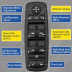 AMICAREP Master Power Window Switch Driver Side Compatible with 2012-2019 Dodge Grand Caravan Chrysler Town & Country 3+0 Pin Replaces# 68110871AA 68298871AA