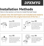 DPXMYG 72 inch Ceiling Fan Downrod with Extension Cord, 6 FT Black Downrod for Ceiling Fan, 1 inch Outside Diameter, Ceiling Fan Boom Suitable for a Wide Range of Fans (Black, Not Threaded)