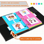 Ctosree 246 Pcs Communication Book Small Tools for Visual Schedule Picture Cards Include 3 Ring Binder Dividers 100 Adhesive Labels 5 Card Dividers for Kids ADHD(Multi Color)