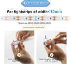 VST 20pack 3.3ft LED Channel, V Shape Led Diffuser Channel, LED Aluminum Channel System with Milky Cover, End Caps and Mounting Clips, Aluminum Profile for LED Strip Light Very Easy Installation