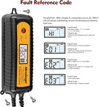 Car Battery Charger, Mroinge 5A 6V/12V Fully Automatic Smart Charger, Battery Maintainer, Trickle Charger and Battery Desulfator for Lead Acid and Lithium Batteries, with LCD Display, MBC050-LCD