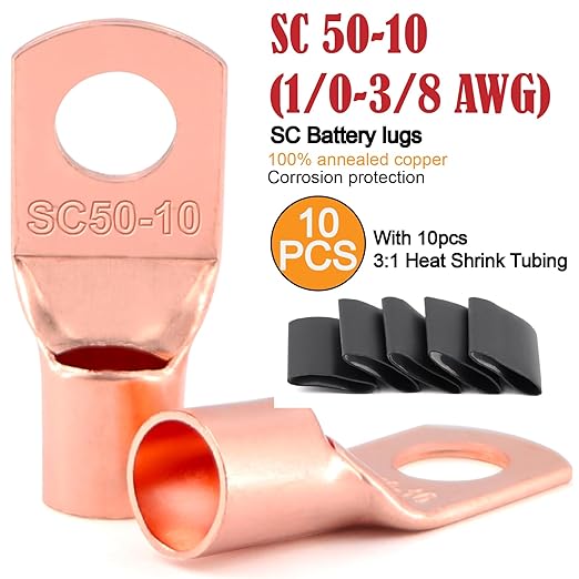 1/0 Gauge Wire Copper Clad Aluminum CCA (20Ft Each Black/Red) Primary Automotive Wire,1Pcs 250A ANL Fuse Holder,Battery Cable for Car Audio Speaker,Solar,RV Trailer Amp Wiring