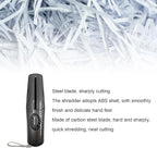 Fafeicy Portable Electric Paper Shredder 4mm Shredding 2 Sheet Capacity USB Powered for Office and Home Use Compact Design with Carbon Fiber Color