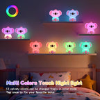 ICARER FAMILY Baby Night Light with Touch Sensor, Koala Rechargeable Nursery Lamp for Kids Room, Dimmable Soft LED Nightlight for Breastfeeding, Bedside, Sleep Aid (Koala)