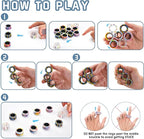 12Pcs Magnetic Adults Fidget Toys Rings,Stocking Stuffers for Kids 8-12,Fidget Spinner Rings for Anxiety Relief Therapy ,Party Favors Gifts for Teen Boy and Girl