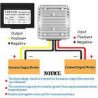 24V 145W DC-DC Converter Voltage Regulator, Step Down/Up 9V-40V to 24V 6A, Waterproof Module Power Supply for Golf Cart Accessories, Club Car