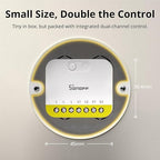 SONOFF MINI Duo-L Zigbee Smart Switch – No Neutral Wire, Zigbee 3.0, Dual Channel, Compact Design, Works with Alexa, Google Home