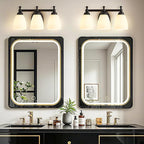 EJIAXIN Vanity Lights for Bathroom, 3-Light Modern Vanity Light Over Mirror Black Bathroom Light Fixture Bedroom Wall Sconces Lighting for Living Room Cabinet
