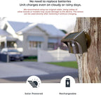 eMACROS Pro 3 Driveway Alarm with Phone App,1/2 Mile Long Range Solar Wireless Driveway Alarm,Outdoor Driveway Alarms Wireless Outside Weatherproof Motion Sensor & Detector（Only Sensor）