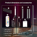 Tyute LED Corner Floor Lamp, 68+ Scenes, 16 Million Colors Corner Light with App & Remote Control, 65” Smart RGB Ambient Lighting with Music Sync, Mood Lighting for Bedroom, Living Room, Gaming Room