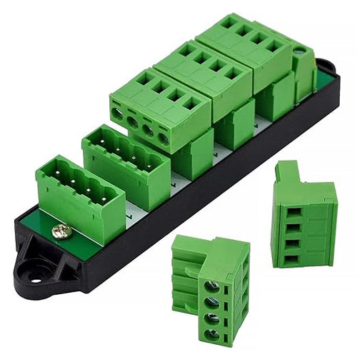 16Amp 300V 4x6 Position Pluggable Terminal Block Distribution Module. OONO D-1654GP