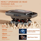 Bnbvo 20 Head Massage Gun, Massage Gun Deep Tissue with 3 Modes & 30 Levels Intensities, Quiet Percussion Massage Gun for Back, Shoulders, Legs and Full Body Muscle Pain Relief, Gifts for Men, Women