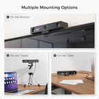 NEARITY V30S 4K Video Conference Camera with Microphone, 120° FOV/3X Digital Zoom, All in One Conference Room Webcam, Dual Mics, Video Conferencing System for Business Meetings/Smartboard