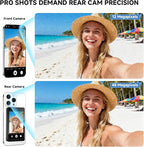 Bouvardia for Magnetic Vlog Selfie Monitor Screen, Zero-Lag Screen Sharing, 2000mAh Battery, Back Rear Camera Monitor with Bluetooth for Live Streaming and TikTok, Compatible with iPhone and Android