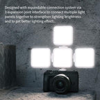 ULANZI VL49 2000mAh LED Video Light w 3 Cold Shoe, Rechargeable Soft Light Panel for DJI OSMO Mobile 3 Pocket Zhiyun Smooth 4 Sony RX100 VII Canon G7X Mark III A6400 6600 Action Camera 13 9 8 Vlogging