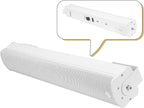 Sound Town Weatherproof Compact Aluminum Line Array Column Speaker with Wall Mount Bracket, 6 x 3 Woofers, 4 x 1.2 Dome Tweeters, White, for Church, Indoor & Outdoor Installation (CARPO-M64W)