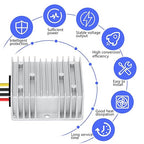 LeMotech DC 24v to 12v Converter 10A 120W Step Down Converter Voltage Reducer IP68 Waterproof Transformer for Golf Cart Truck Boat Vehicle