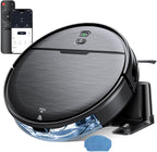 Robot Vacuum and Mop Combo, 2 in 1 Robotic Vacuums Cleaner with WiFi/App, Robot Vacuum with Water Tank, Strong Suction, Schedule, Self-Charging, Quiet, for Hard Floor, Pet Hair, Low Pile Carpet