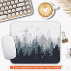 Armanza Square Mouse Pad Forest, Personalized Premium-Textured Custom Mouse Mat Design, Washable Mousepad Cloth, Non-Slip Rubber Base Computer Mouse Pads for Wireless Mouse