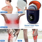 KingPavonini Wireless TENS Unit, Muscle Stimulator for Pain Relief, Portable Rechargeable TENS EMS Machine, LED Screen, Remote, Dual Channel 6 Modes 16 Intensity Massager, Charging Case (Blue)