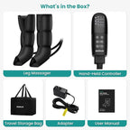 Leg Massager for Circulation and Pain Relief Air Compression Boots Massage Tools for Calf Foot Massager, 6 Modes 6 Intensities, Relaxation Tool for Men Women Mom Dad Wife Husband Birthday Christmas
