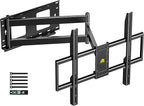 FORGING MOUNT Long Arm Full Motion TV Wall Mount for Most 42-100" TVs Holds 176 lbs, 41.75" Long Extension Corner TV Mount Heavy Duty Swivel/Tilt, Max VESA 800x600mm, Filts16”,18”,24” Studs