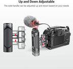 SMALLRIG Mini Side Handle Handgrip with Dual 1/4"-20 Screw Mount for Mirrorless Digital Camera DSLR Camera Small Camera Cage Built-in Wrench, Up and Down Adjustable - 2916