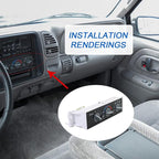 DICMIC A/C Heater Control Panel Climate Control Module Without Rear Window Defogger Switch for 1996-2000 Chevy GMC C1500 C2500 C3500 K1500 K2500 K3500 Suburban Yukon Replace# 599-007, 15-72548