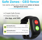 SecuLife SOS Wristband,Fall Detection, GPS Safety Bracelet for Seniors – SOS Button, Geo-Fencing, 2-Way Calling & Caregiver Tracking – Medical Alert Device, Simple & Reliable Alert System