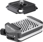 PGYTECH Quick Release Plate & Clamp V2, Arca Swiss Plate Camera Mount Adapter with 1/4" to 3/8" Screw Thread for Sony/Nikon/Fuji/Canon/DJI Switch Between Tripod/Monopod/Slider/Stabilizer