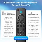 Remote Replacement with Voice Control Compatible with Fire-AMZ-TV Stick(2nd Gen/3rd Gen/HD/Lite/4K Max/4K/Cube), Smart-TV 3rd Gen, for Hisense/TCL/Onmi/Insignia/Pioneer N0t for ROKU/Samsung-TV