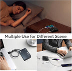 220W USB C Charger Block, 6-Port GaN USB C Charging Station PD 100W PC Laptop Fast Charger Adapter Compatible with iPhone 17, Galaxy 25, MacBook,ipad and More Devices(Black)