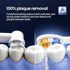 Soocas NEOS II - Electric Toothbrush with Water Flosser, Sonic Electric Toothbrush for Adults, Cordless Water Flosser for Travel, Portable Oral Irrigator, Up to 100% Plaque Removal, Pearl White
