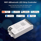 TUNICHX RGBW SMD FCOB 5 PIN LED Strip 2.4 GHz WiFi Group Controller Alexa Google Home Smartphone APP Control Compatible with WR01RF LM096 FUT095 FUT096 B3 T3 Mi-Boxer/Mi-Light RGBW Remote