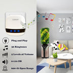 LIOTOIN Caregiver Pager Wireless Call Button Call Bell Call Light Alert Button for Home/Elderly/Patients/Disabled Nurse Alert System Emergency Button 3 Plugin Receivers 5 Waterproof Transmitters