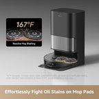 DREAME L40s Ultra AE Robot Vacuum and Mop Combo, 19,000Pa Suction, Self Emptying Dust Box, Flexible Mop & 167℉ Self Cleaning Washboard, Diverse Brush Selection, All-in-One Station, Auto Refill