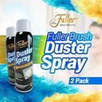 Fuller Brush Duster Spray and Microfiber Cloth Bundle – 3 Microfiber Cloths – Multi Surface Dust Removing Sprayer - Safe Household Cleaning For Floors, Furniture, Blinds & Car Interiors